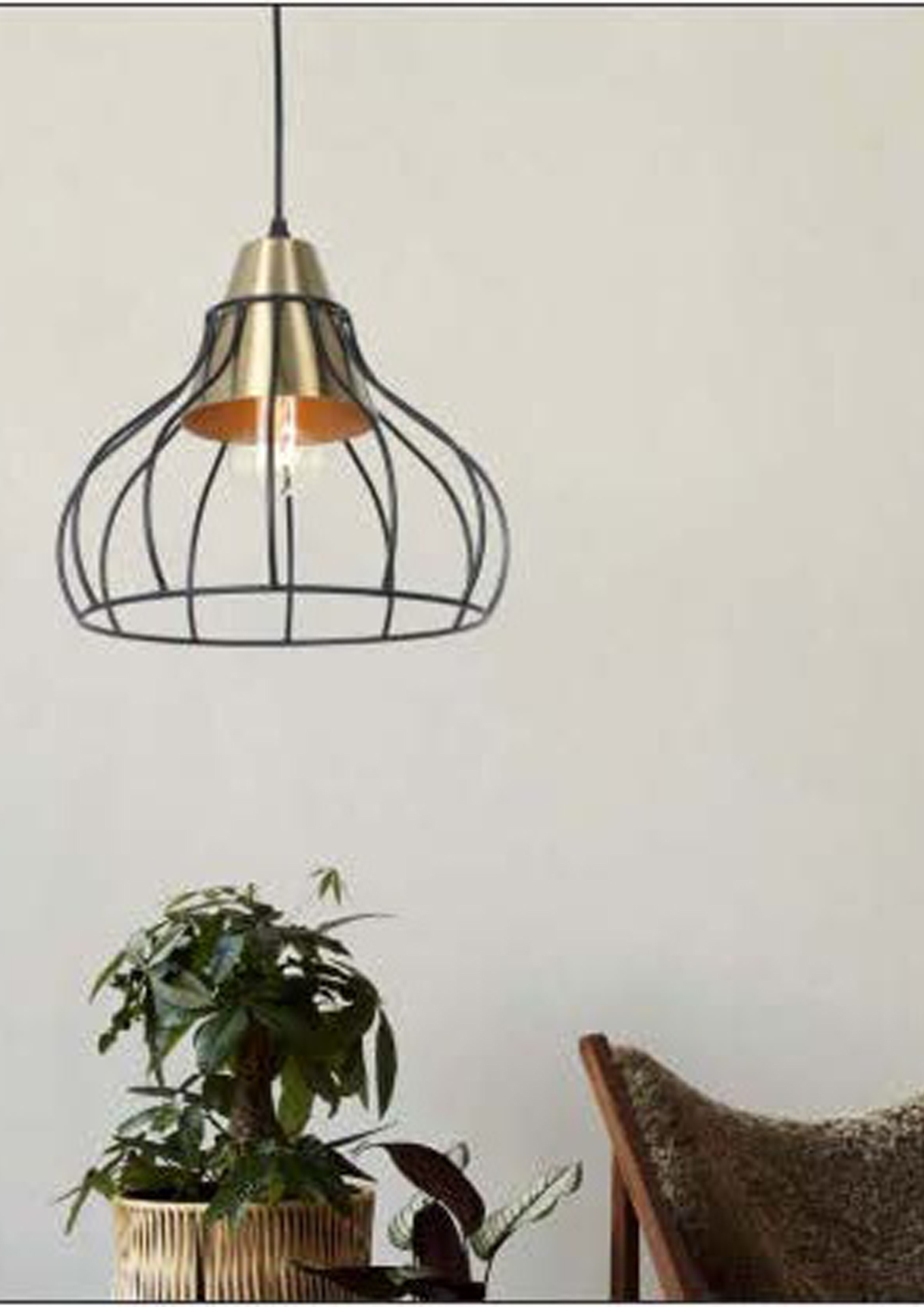 Beyond Lights - Brass Cage Pendant- GL